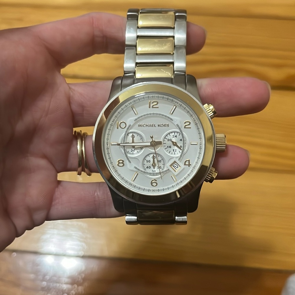 MICHAEL Michael Kors Gold and Silver Men's Watch